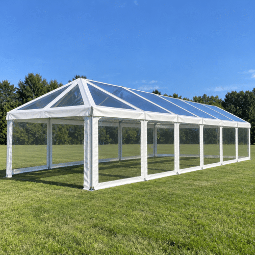 PVC film windows for commercial tents